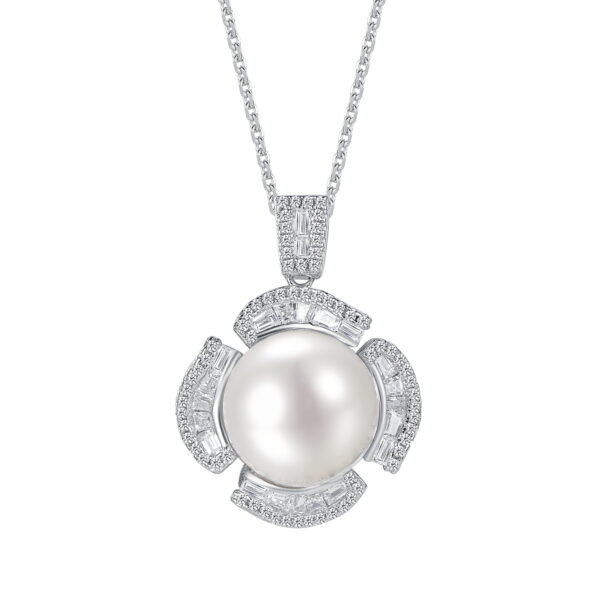 N2113  Pearl Blossom Necklace - 14mm