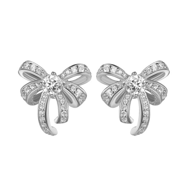 E3638  Ribbon Bow Earrings