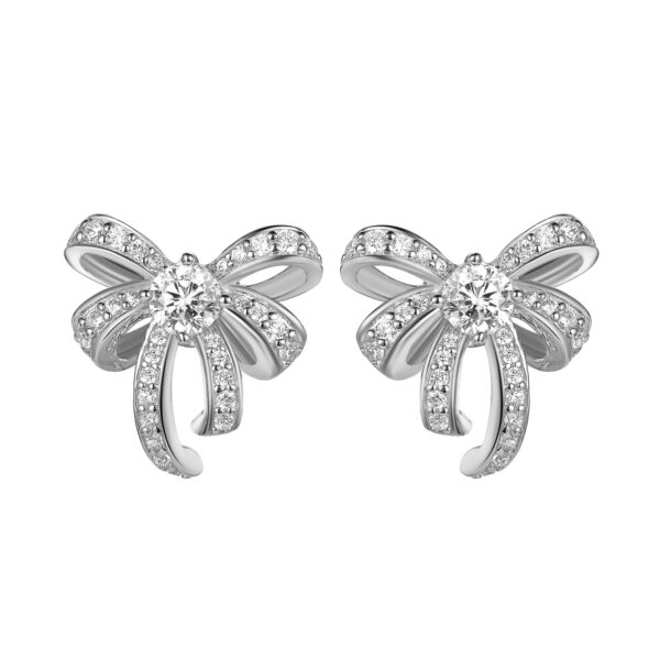 E3638  Ribbon Bow Earrings