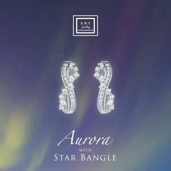 E3644  Aurora with Star Earrings