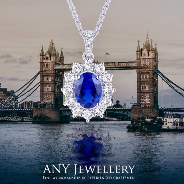 N1981  Diana Royal Blue Necklace