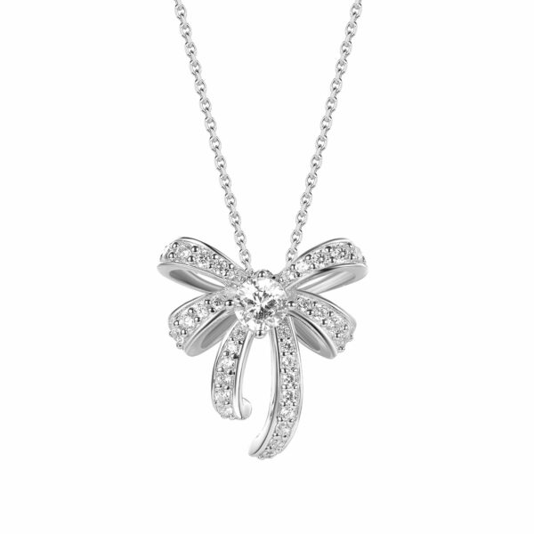 N2155  Ribbon Bow Necklace