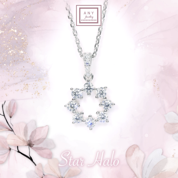 N2348 Star Halo Necklace