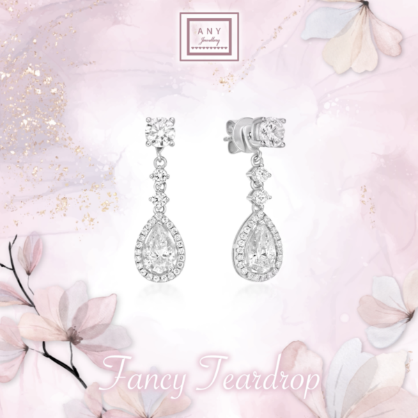 E3819 Fancy Teardrop Earrings