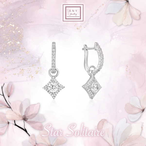 E3817 Star Solitaire Earring