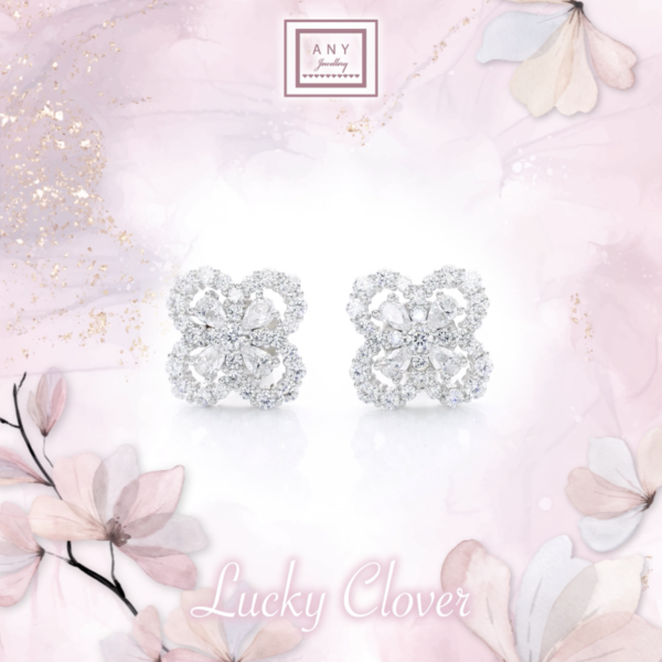 E3829 Lucky Clover Earrins