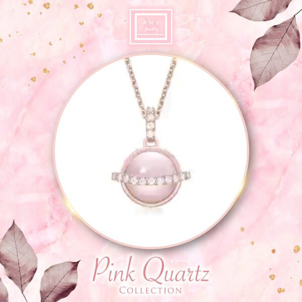 N2316 Pink Quartz Necklace