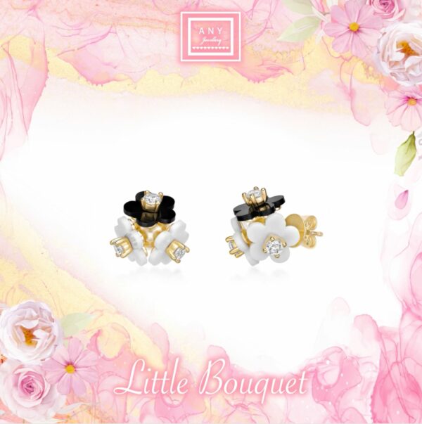 E3806 Little Bouquet Earrings  小花球