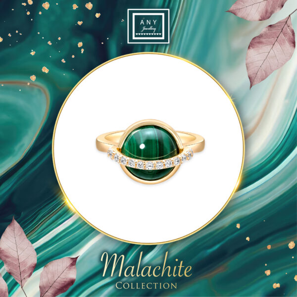 R6409  Malachite Ring