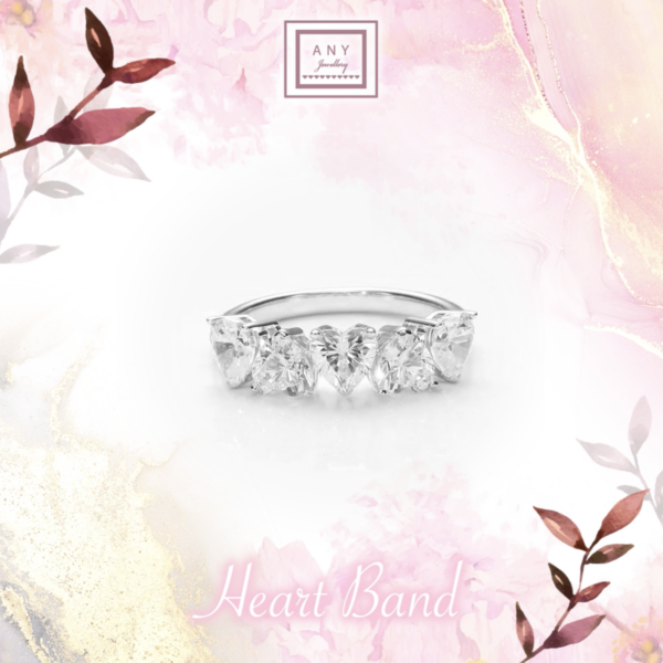R6471 Heart Band Ring