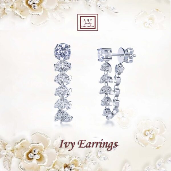 E3941 常春藤 Ivy Earrings
