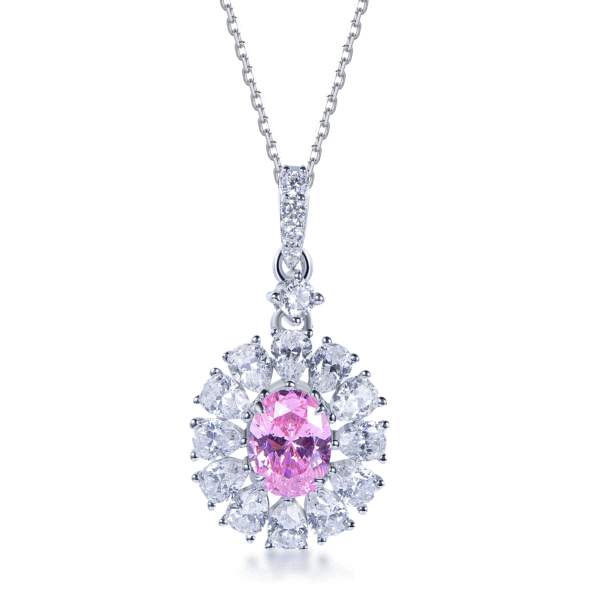N2495 1.2 Carat Oval Necklace