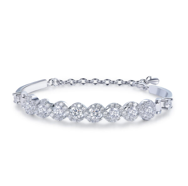 B1889 Luxury Waves Bangle Bracelet