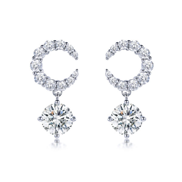 E3994 Cresent Moon Earrings