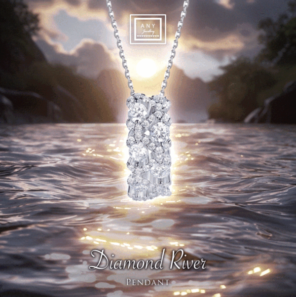 N2396 River Pendant with Necklace
