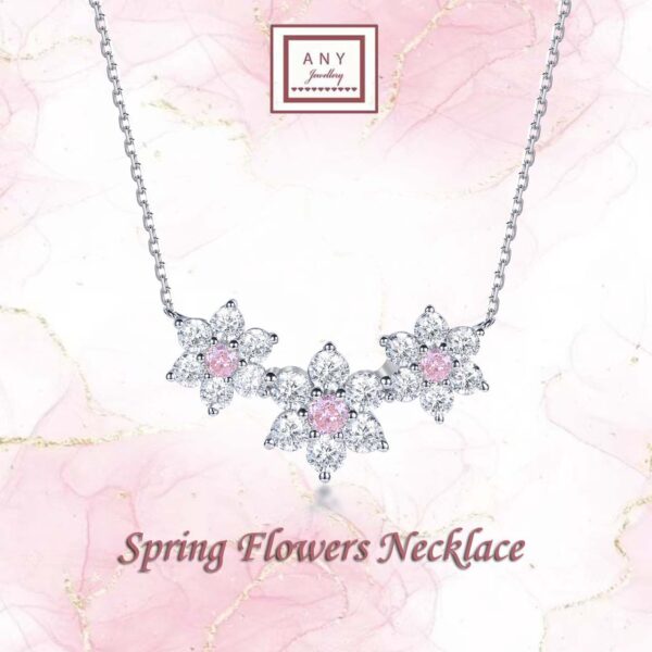 N2491  Spring Flowers Necklace
