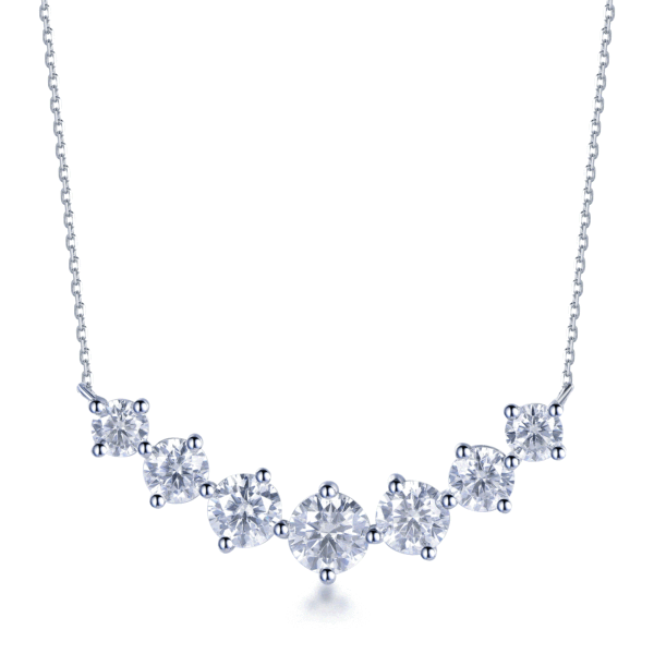 N2497  0.5 Carat Smile Necklace