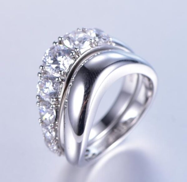 R6624 Wave Band Ring