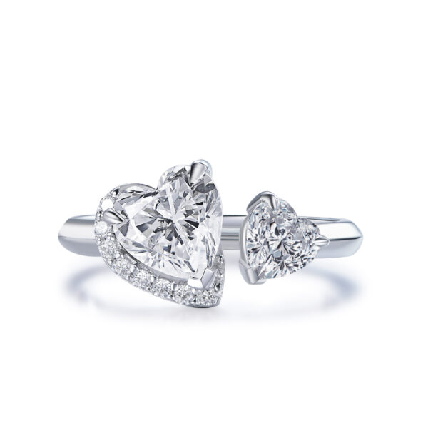 R6773 Heart with Heart Ring