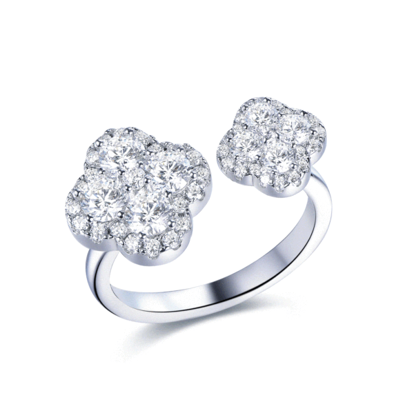 R6778 Lucky Clover Ring